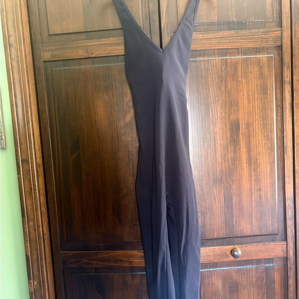 Kyodan Black V-Neck Jumpsuit